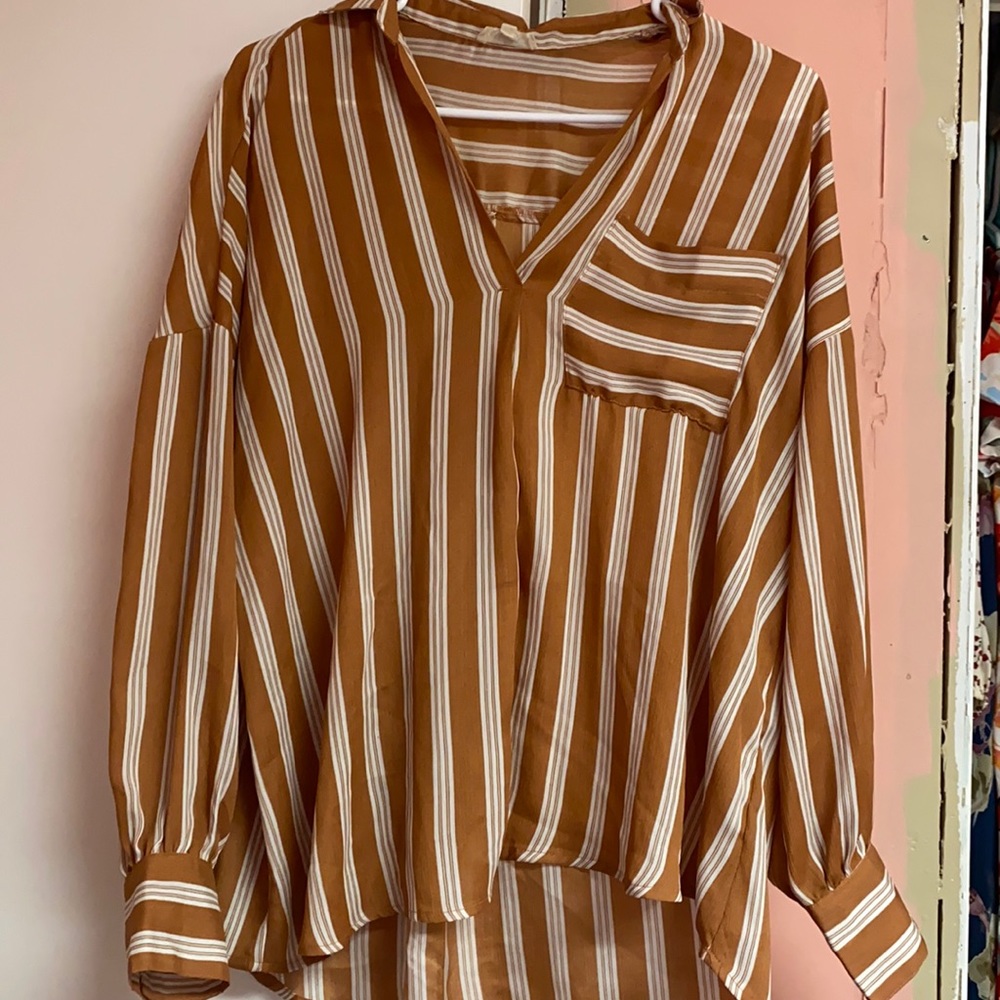 Burnt orange blouse
